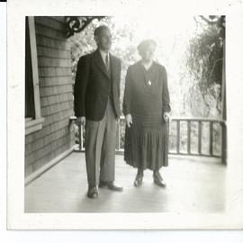Fred & Aurina on porch